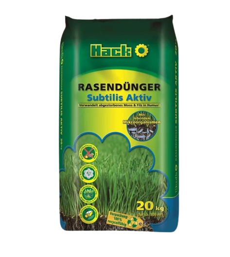 Hack Rasendünger Subtilis Aktiv - 20 kg