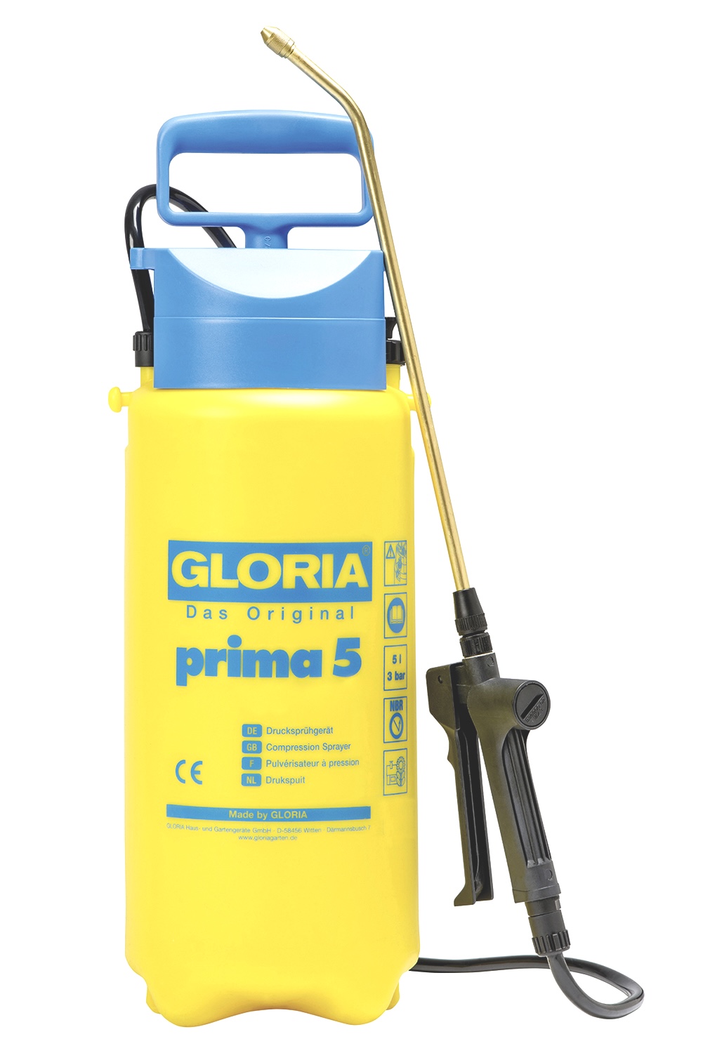 Gelbe Gloria Pflanzenspritze 5 Liter