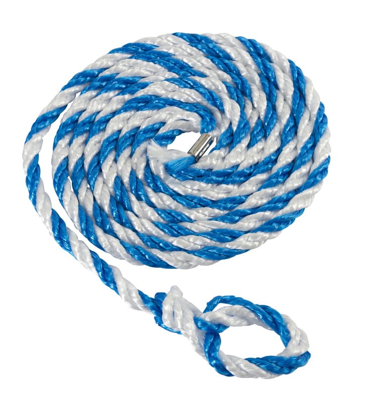 ehtransportstrick blau-weiß 320cm mit kleiner Schlaufe