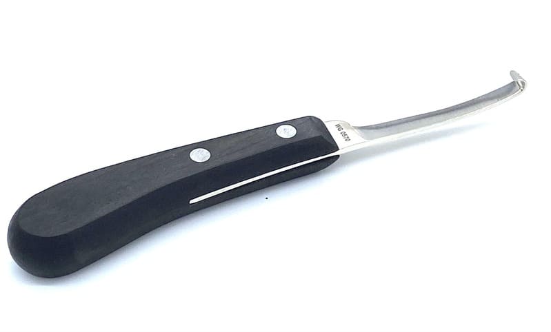 Klauenmesser mit schwarzem Griff