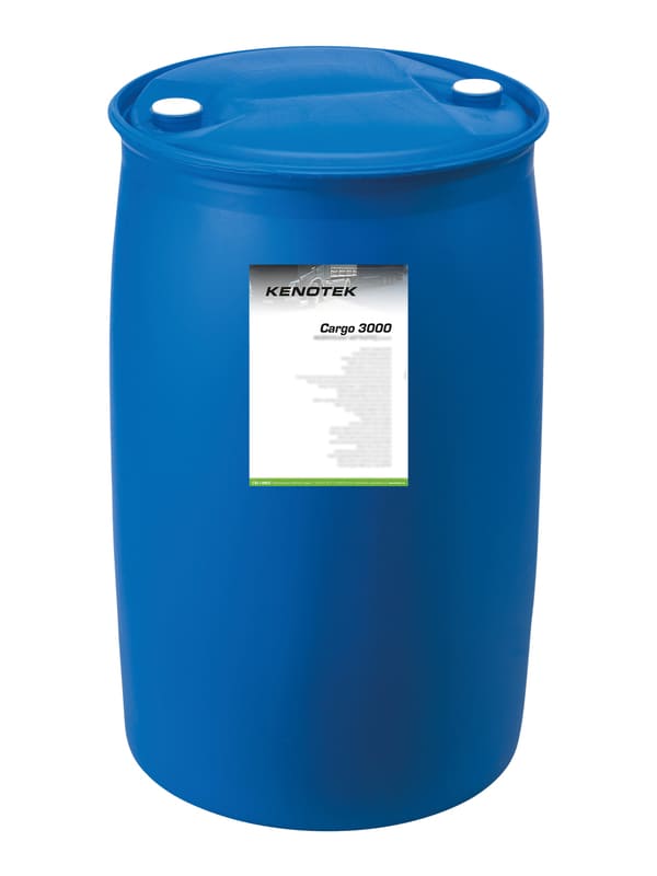 Blaues Fass mit Kenotek Fahrzeugreiniger Cargo 3000