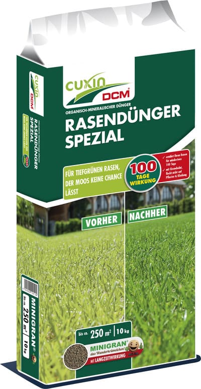 Grüner 10 Kilo Sack Rasendünger Spezial von Cuxin