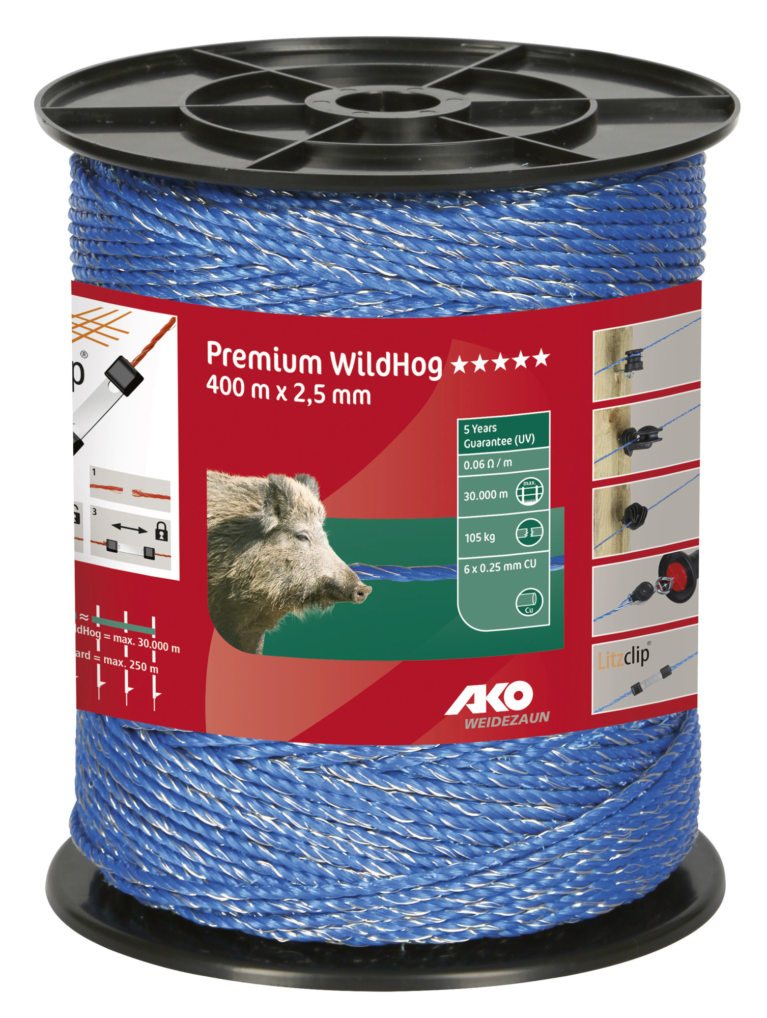 Weidezaunlitze Premium WildHog - 400 m