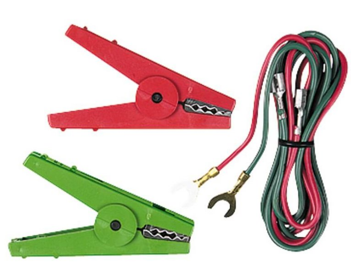 9V Zaun- & Erdkabelset mit Krokoklemmen