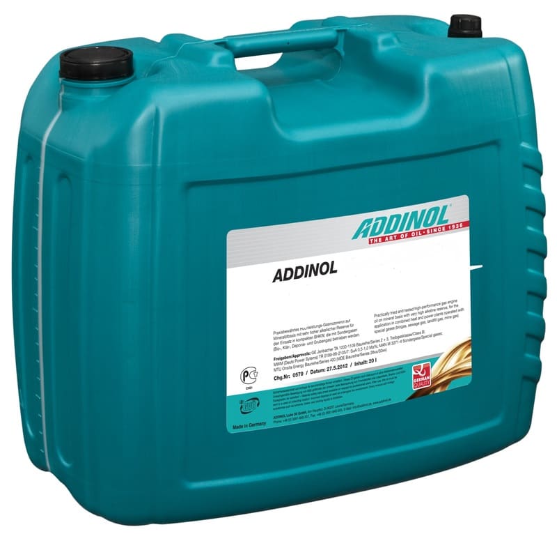 Türkiser 20 Liter Kanister von Addinol