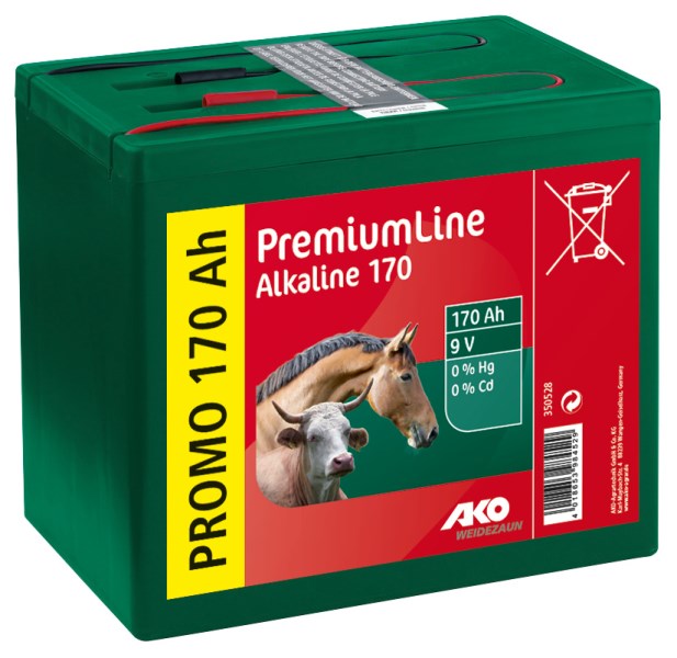 AKO 9V Alkaline Trockenbatterie - 170Ah
