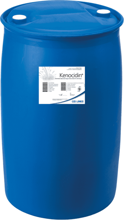 Blaues 200 Liter Fass Cid Lines Kenocidin