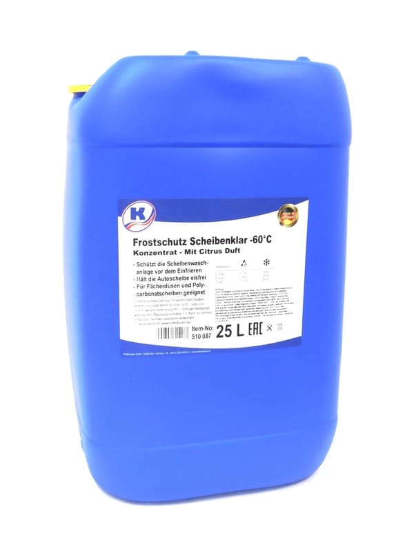 Blauer Kanister Frostschutz Scheibenklar -60°C 25 Liter