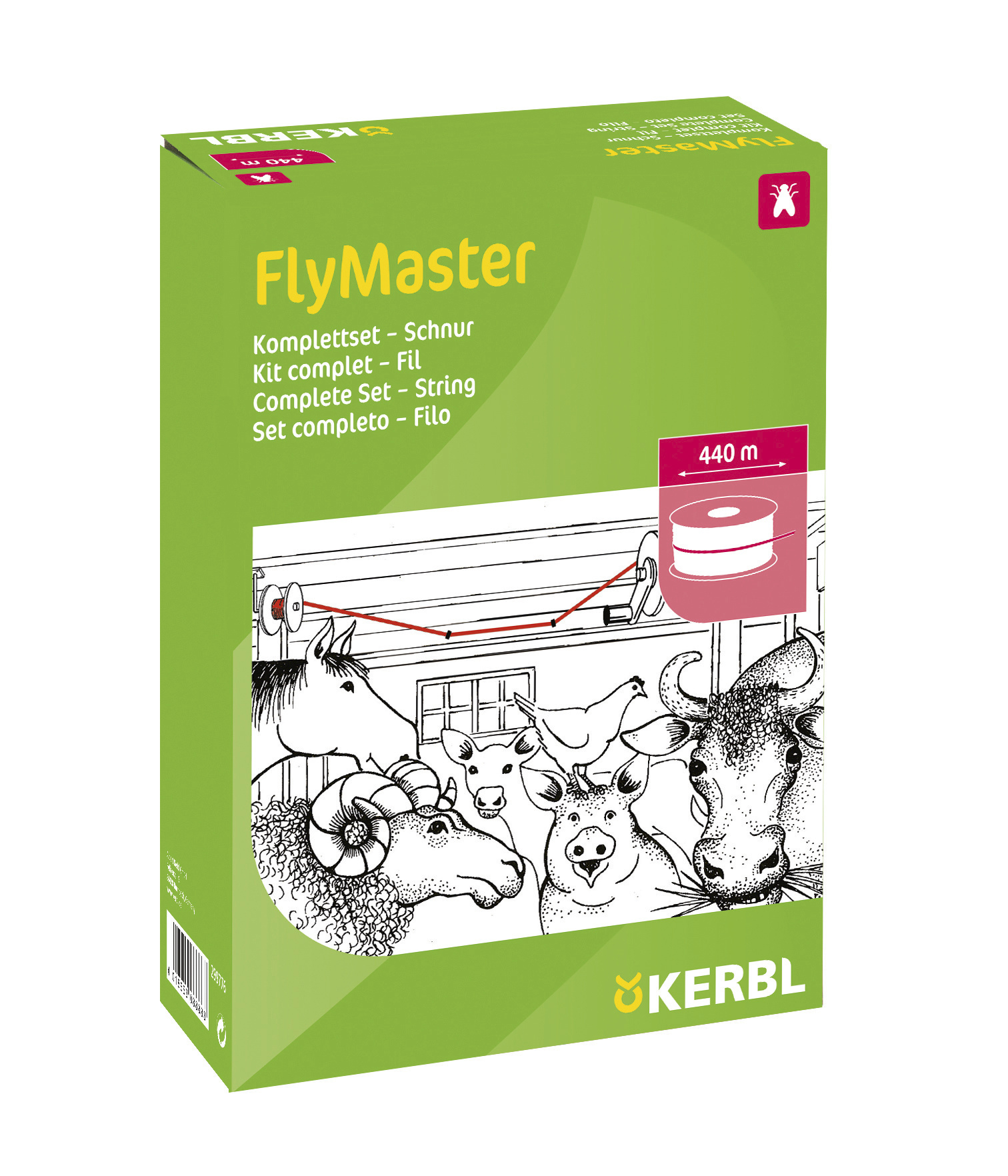 Stallfliegenfänger Komplettset FlyMaster, Klebeschnur
