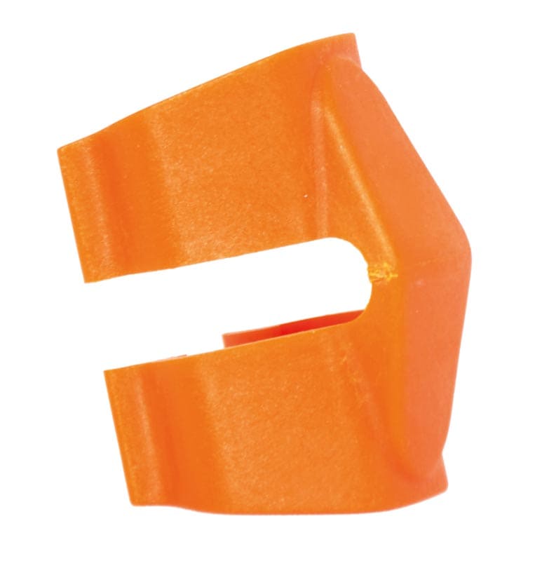 Orangener Clip Isolator für Festzaunpfahl Line Post
