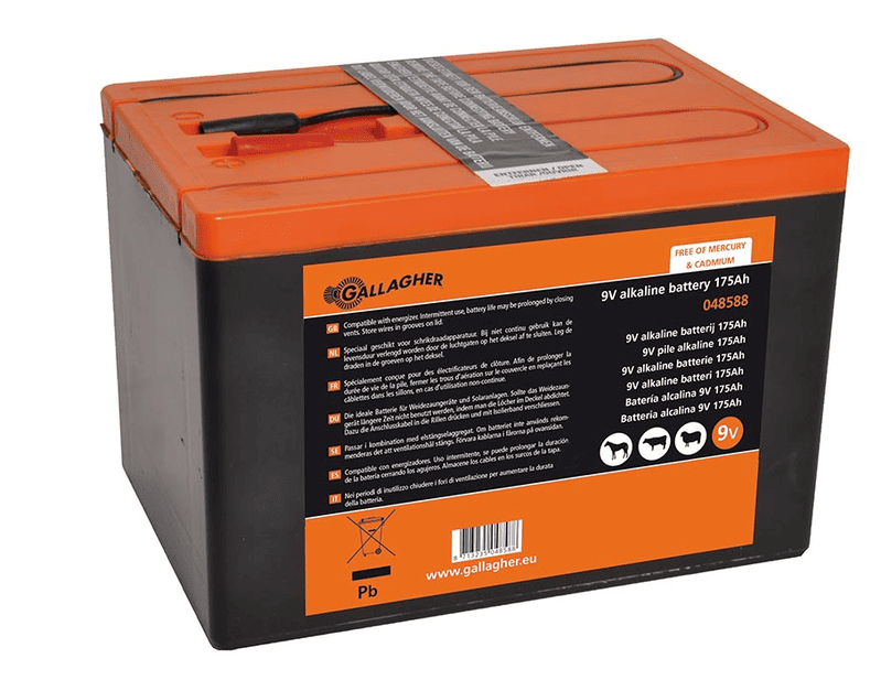 Alkaline Trockenbatterie, 9 V, 175 Ah