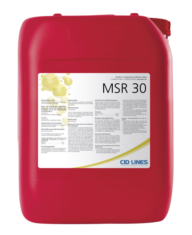 Der rote 10 Liter Kanister MSR 30 von Cid Lines
