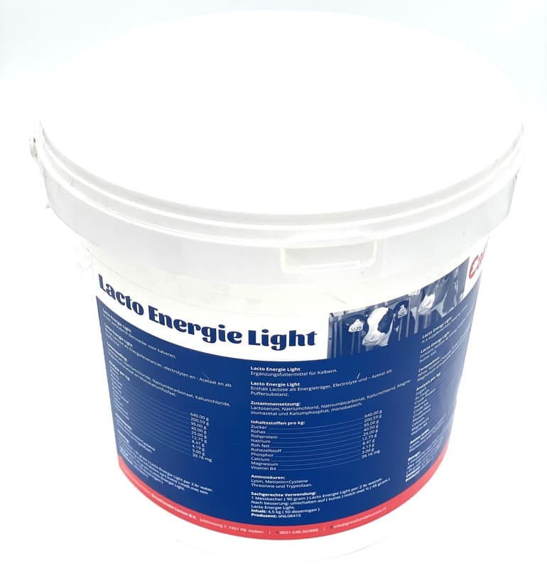 Blauer Eimer mit Lacto Energie Light