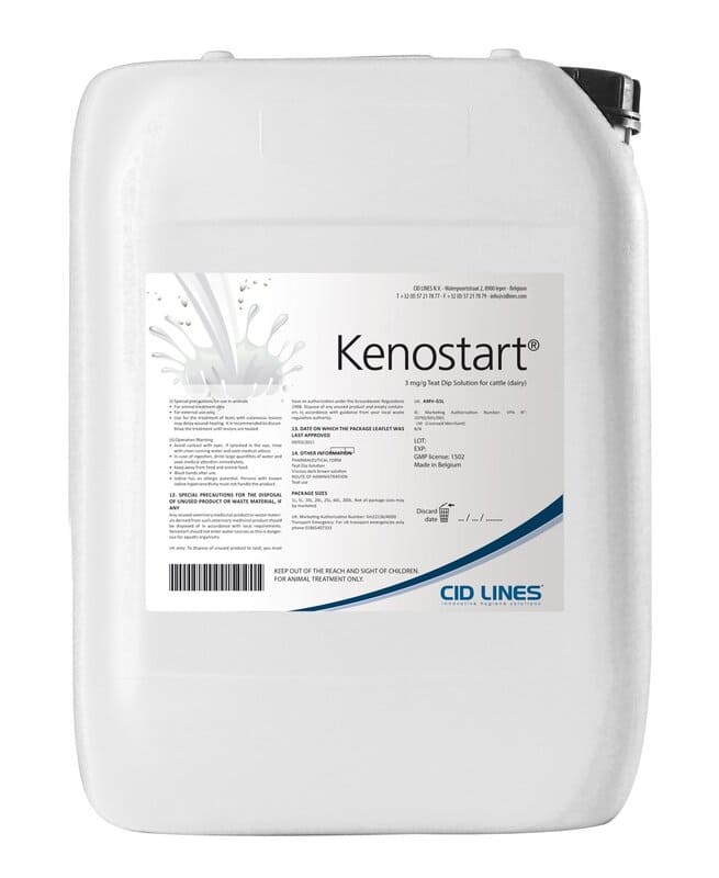 Weißer 20 Liter Kanister mit Kenostart von Cid Lines