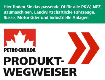 Petro Canada Produktwegweiser Bild