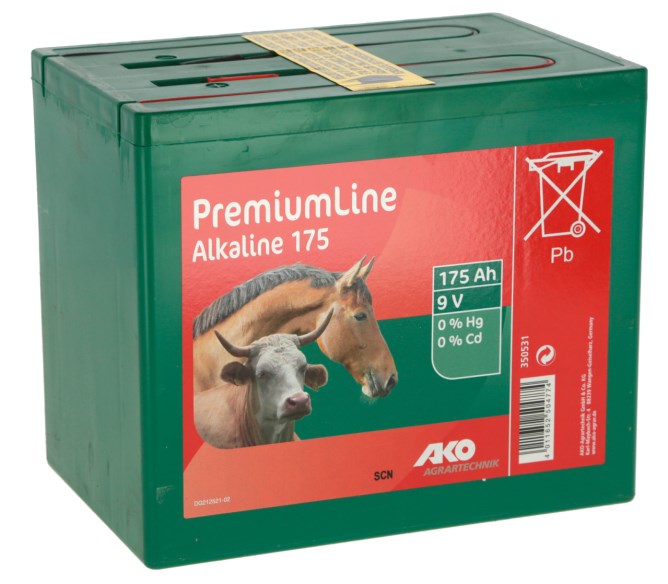 AKO 9V Alkaline Trockenbatterie - 175Ah
