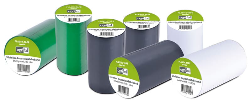 PVC Klebeband Rollen  in grün, weiß und schwarz