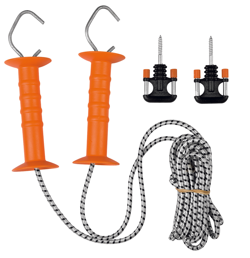 Weidezaun Torset, Elastikseil - 2 Torgriffe