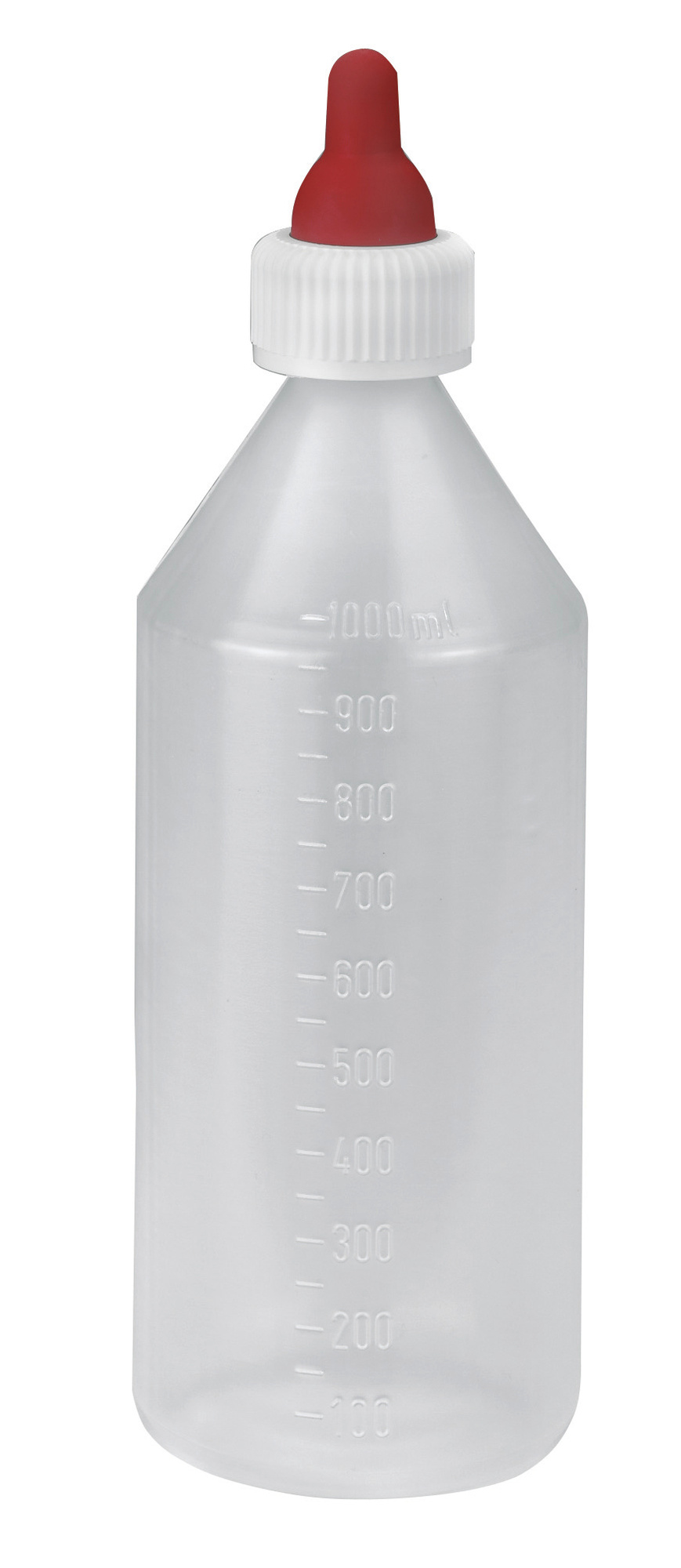Aufzuchtflasche, Lämmerflasche, mit Sauger  - 1l