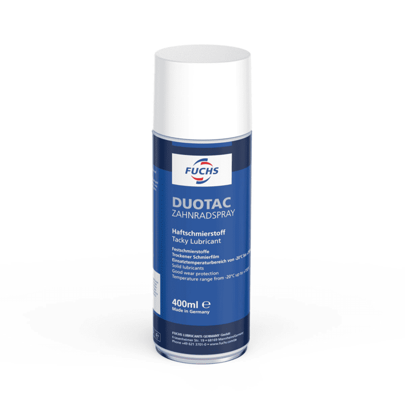 Fuchs Zahnradspray Duotac in blauer Sprühdose mit weißem Deckel
