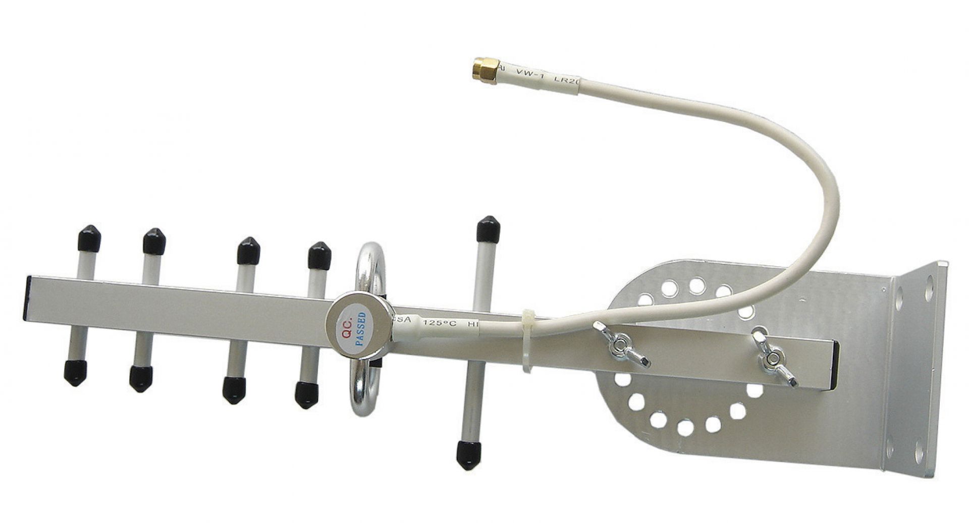 Die weiße Antenne zum Kerbl Stall- und Anhängerkamera-Set