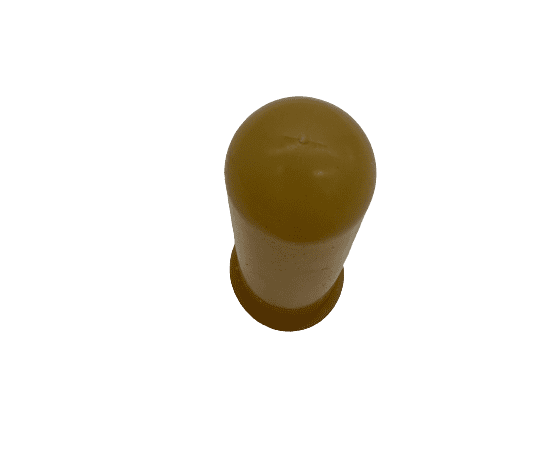 Draufansicht vom beigen Kerbl Kälbersauger Latex mit  Kreuzschlitz