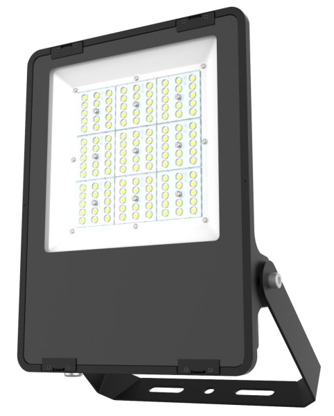 Das 100 W Kerbl LED-Flutlicht mit schwarzem Gehäuse