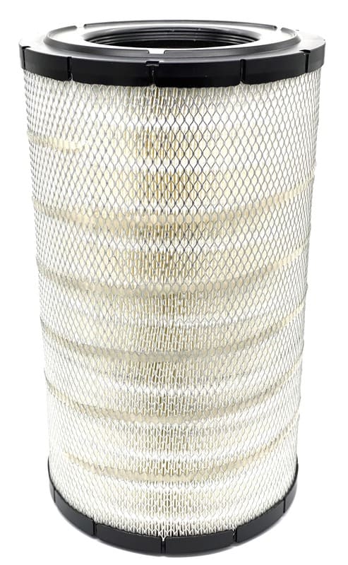 Weißer Donaldson Luftfilter P77-8336 mit schwarzen Enden