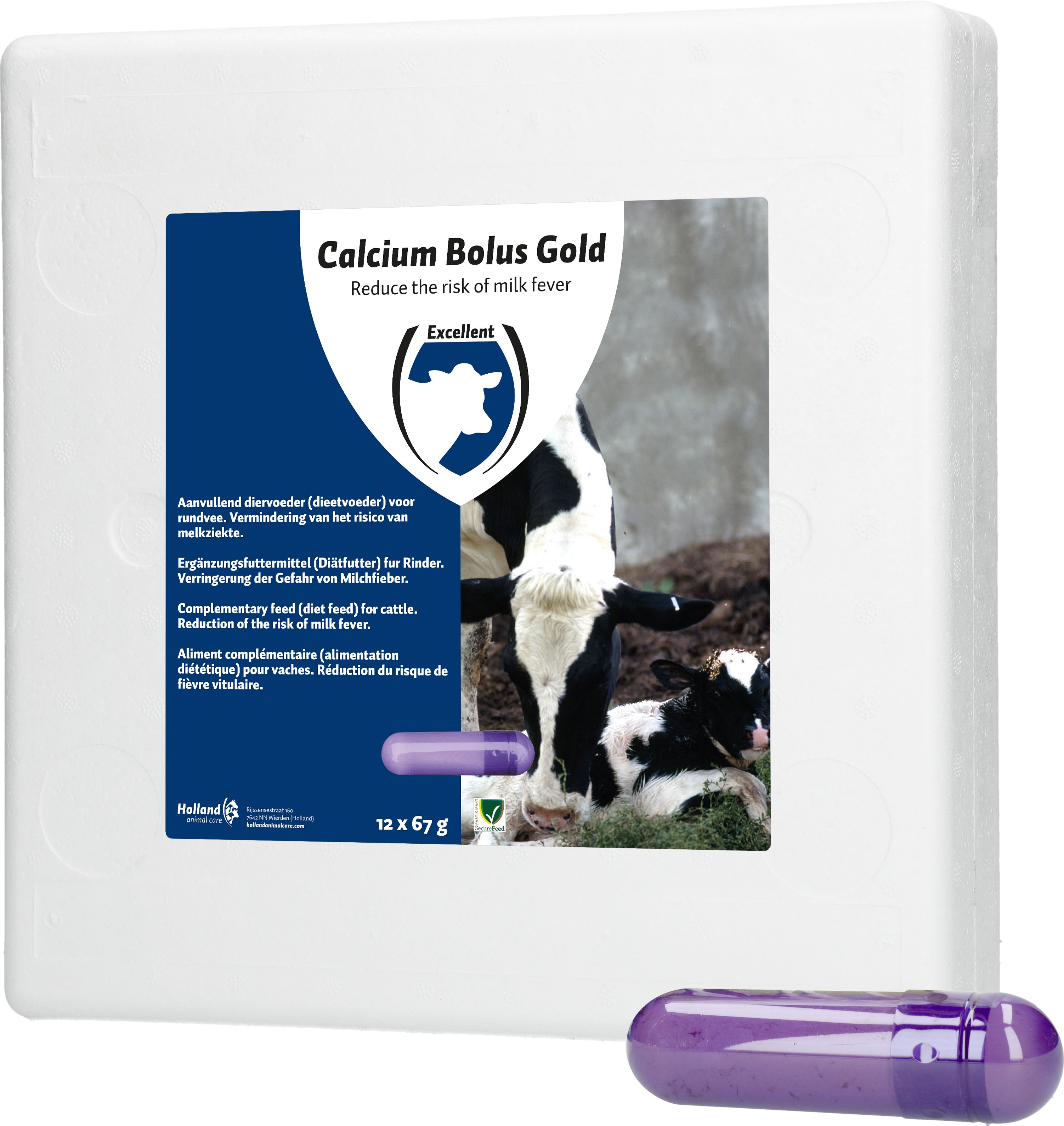 HAC Ergänzungsfuttermittel Calcium Bolus Gold - 12x 67 g