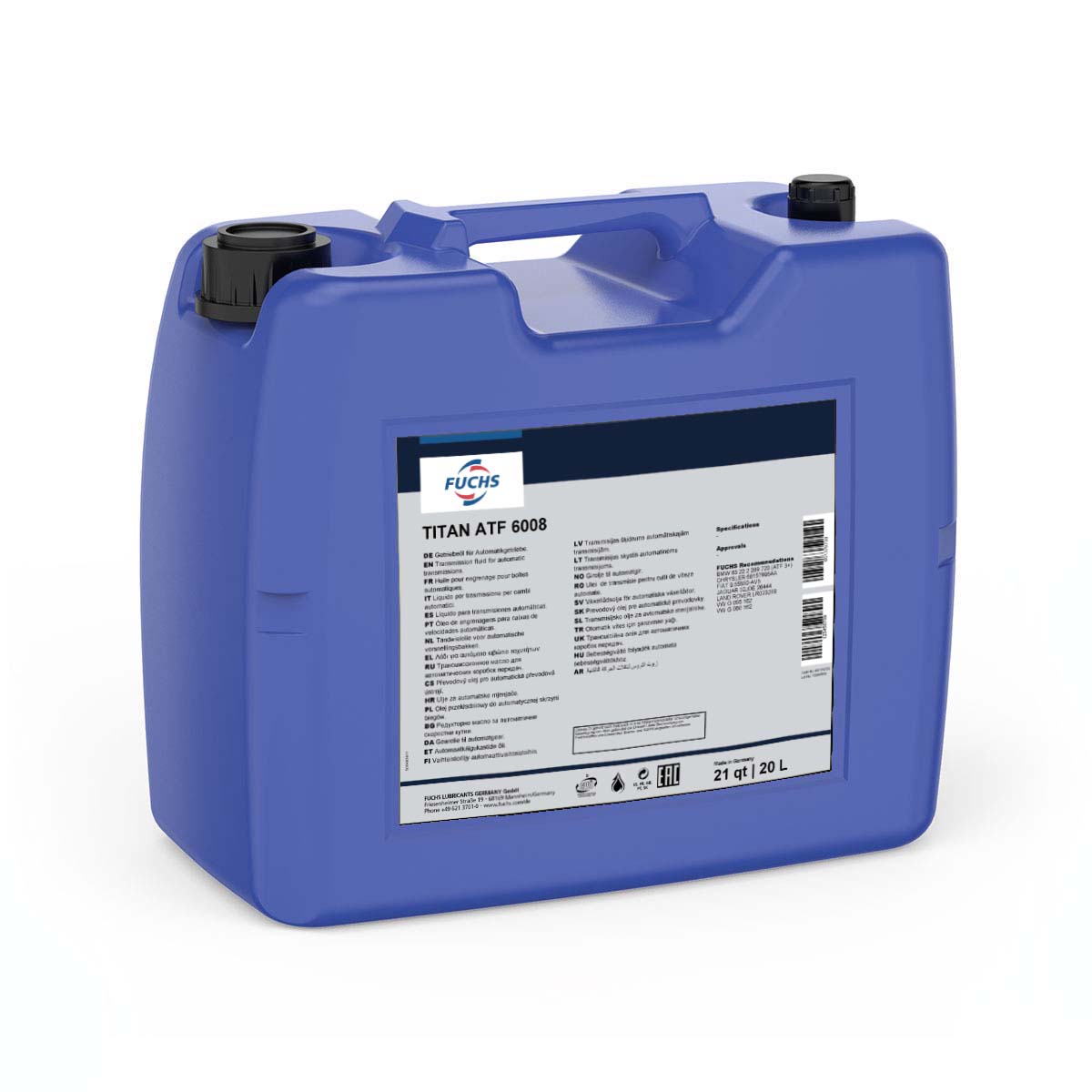 FUCHS Automatikgetriebeöl TITAN ATF 6008 - 20 L